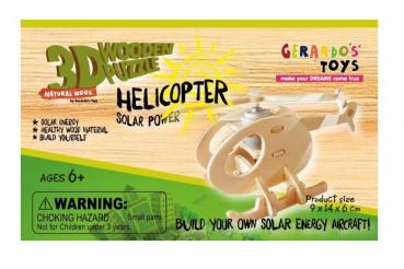 Gerardo's Toys 3D-Puzzle-Hubschrauber Solar14 cm 13-teilig